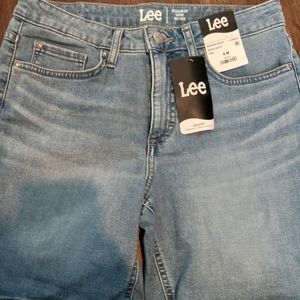 Lee Jean shorts size 8 light blue denim